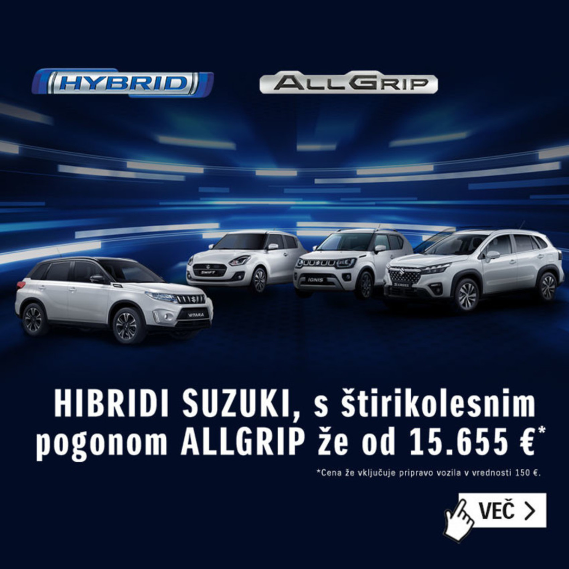 SUZUKI HIBRIDI AllGrip že od 15.655 EUR!